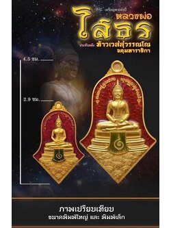 เหรียญจำปีหลวงพ่อโสธรประทับหลังท้าวเวสสุวรรณโณจตุมหาราชิกา หลวงพ่ออิฏฐ์ วัดจุฬามณี
