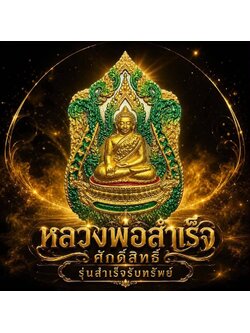เหรียญหลวงพ่อสำเร็จ รุ่น สำเร็จรับทรัพย์