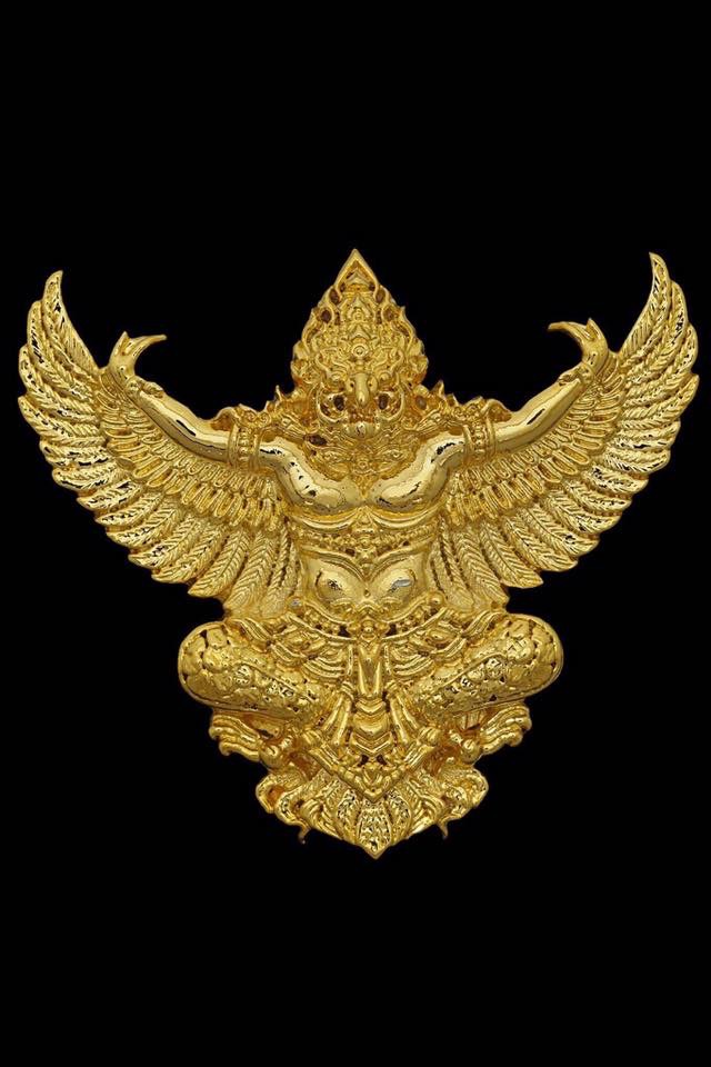 องค์พญาครุฑ รุ่นเปิดขุมทรัพย์ เนื้อกะไหล่อทอง พิมพ์ใหญ่