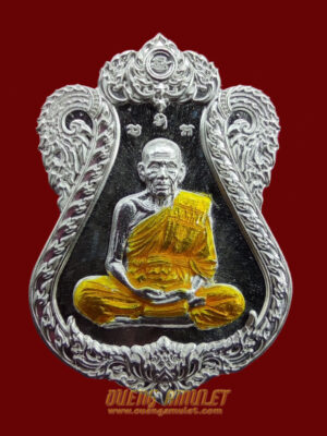 เหรียญมนต์พระพาย หลวงพ่อพัฒน์ เนื้อเงินลงยา